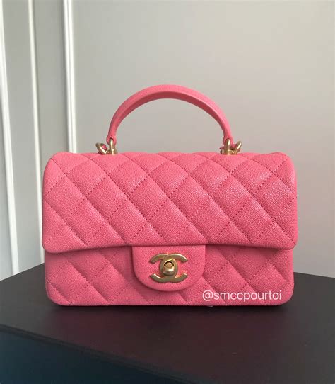 chanel mini cf price|Chanel mini with top handle.